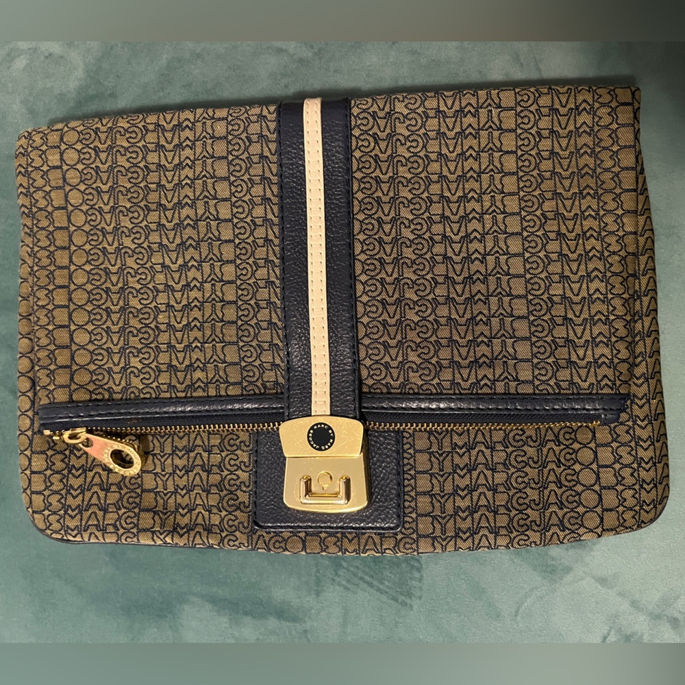 Marc By Marc Jacobs Brown and Blue Laptop Bag